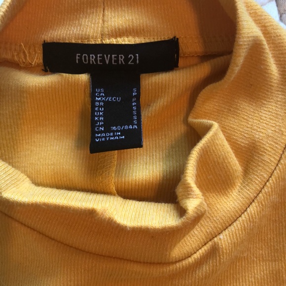 Forever21 yellow t-shirt dress - Picture 5 of 6